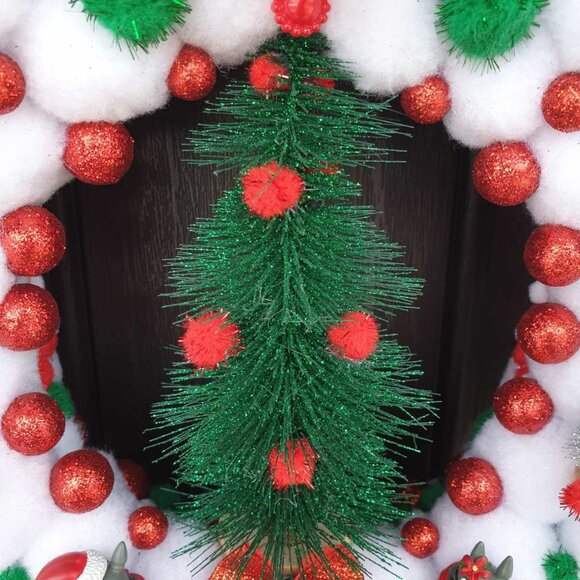 Totoro Wreath Mini Figurine Spirted Away Studio Ghibli Christmas Home Wall Decor - Picture 10 of 12